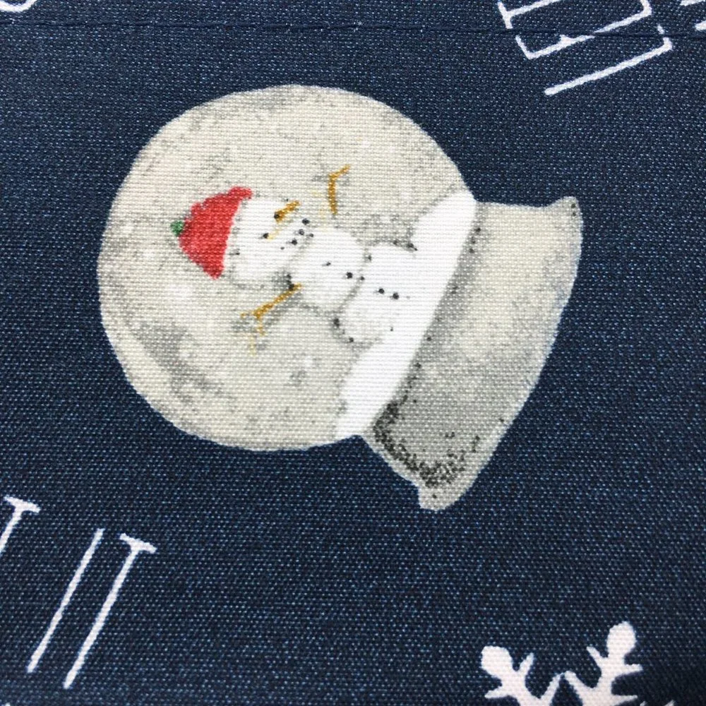 Rae Dunn Christmas LET IT SNOW Sheet Set Snowflakes Reindeer Snowman Snow Globes